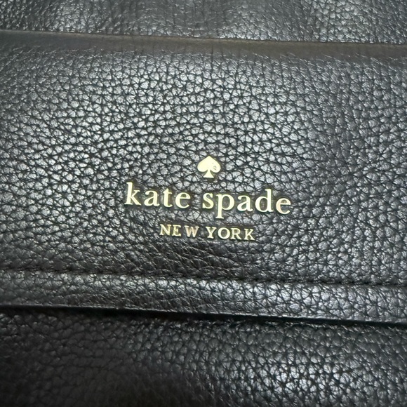 Kate Spade Black Crossbody Bag with Striped Strap - Picture 3 of 12